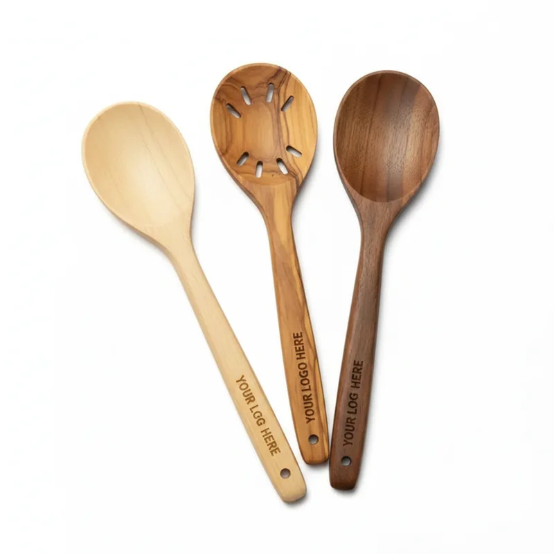Urban Loft Holz Küchenlöffel Set 2
