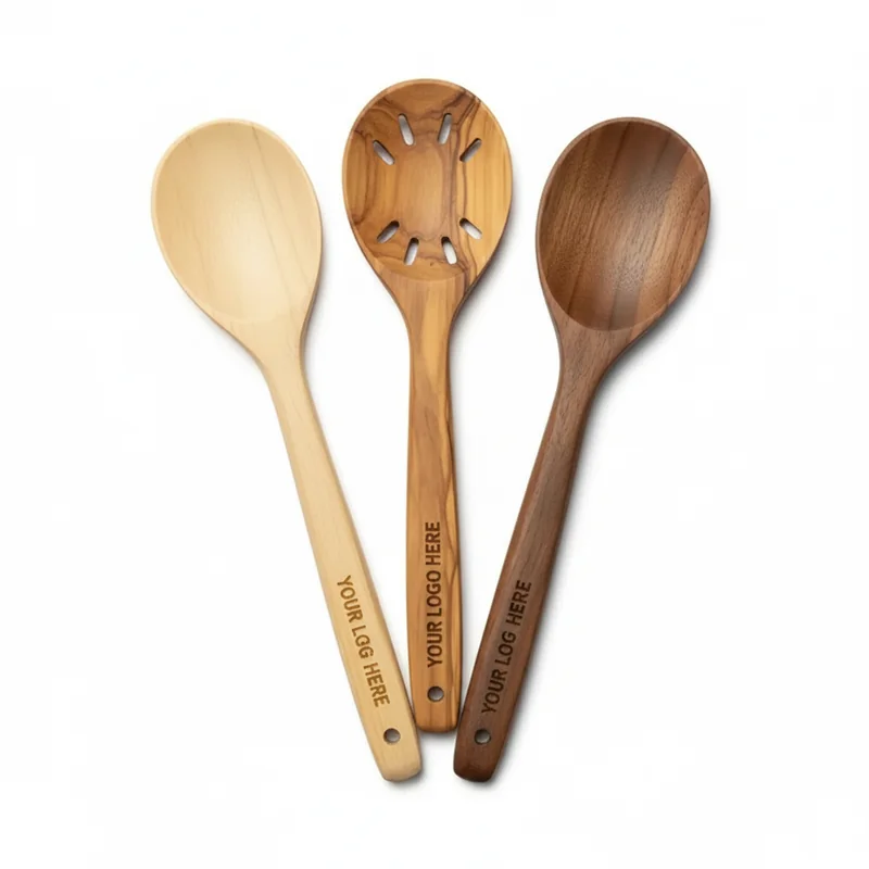 Urban Loft Holz Küchenlöffel Set 3