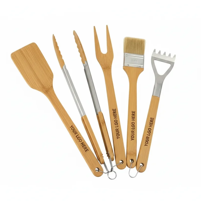 Urban Metro 5-Piece Bamboo BBQ Set 2