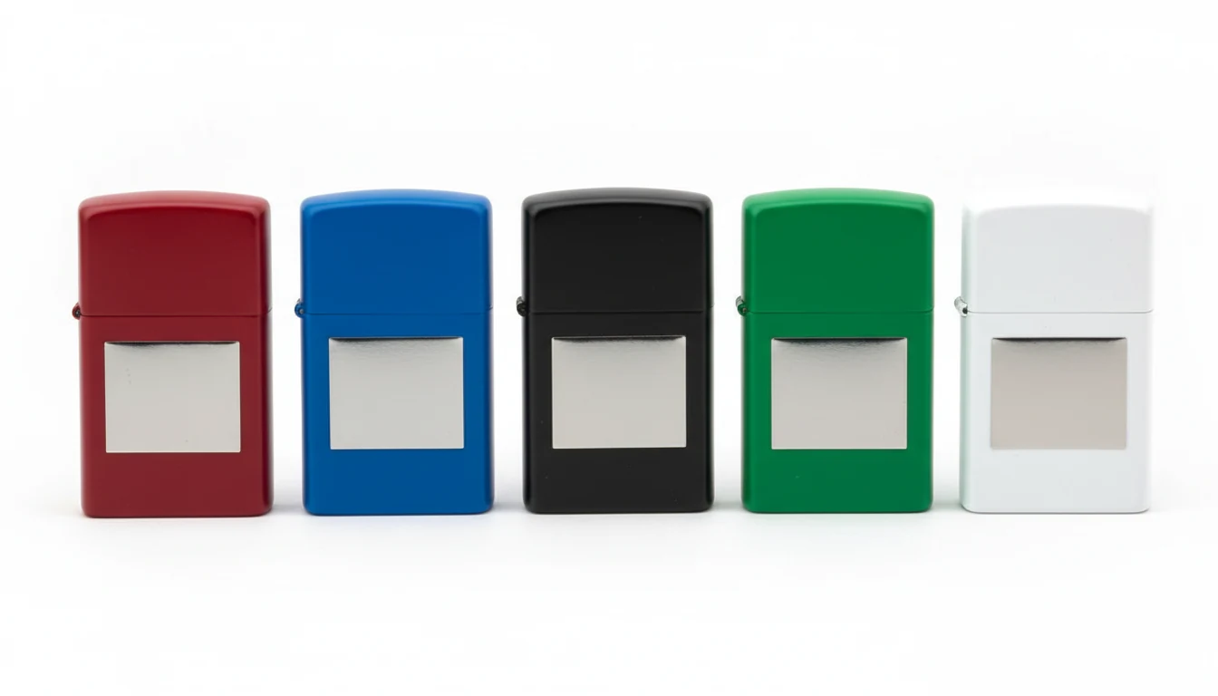 Custom lighters in a range of body colors
